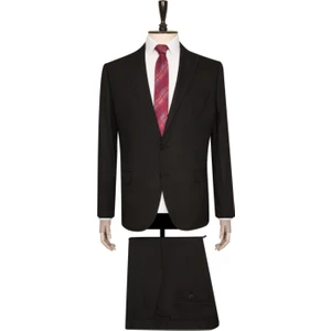 Siyah Slim Fit Takım Elbise