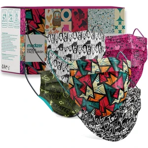 Younger Serisi Meltblown Kumaş 3 Katlı Ultrasonik Cerrahi Ağız Maskesi 5 Desen - Burun Telli