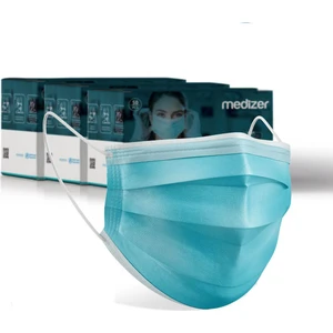 Full Ultrasonik Burun Telli Cerrahi Maske 3 Katlı Meltblown Kumaş 150 Adet Mavi