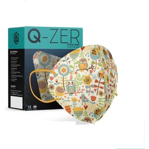 Q-zer Baykuş Desenli Ffp2 N95 Maske Meltblown Katmanlı