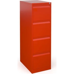 Bahar Çelik 4 Çekmeceli Kırmızı Kartoteks