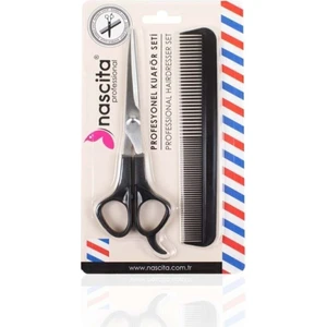 Nascita Profesyonel Kuaför Seti Saç Makası + Tarak Seti