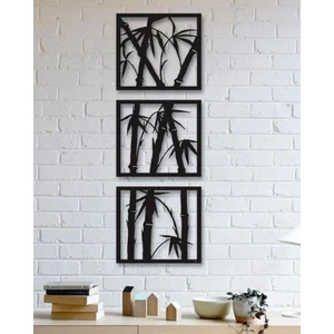 Home Trend Bambu Ağaç 3'lü Dekoratif Ahşap Tablo