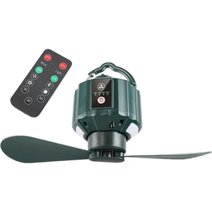 Asılı LED Fenerli Kamp Fanı, Kanca Şarj Edilebilir Çadır Fanı (Yurt Dışından)