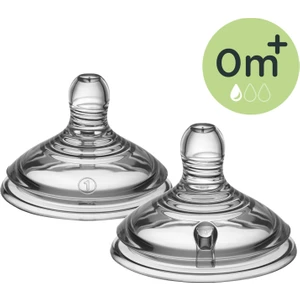 Tommee Tippee Biberon Emzik Yavaş Akış 0AY+ Ikili