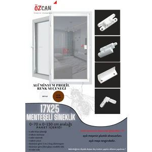 Menteşeli Pencere Sinekliği 0-70 cm En - 0,130 cm Boy