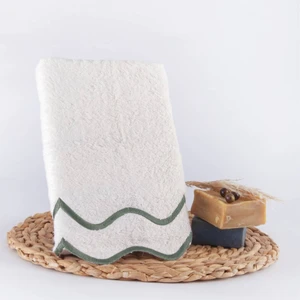 Nazik Home Helena Çizgi Nakışlı Havlu