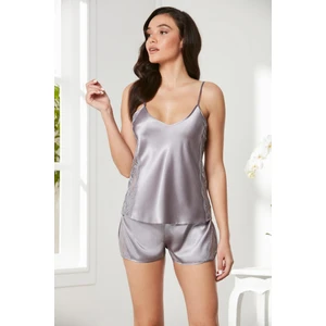 Pierre Cardin  Saten Dantelli Şort & Kombi Takım  - 438