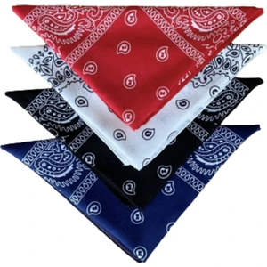 Desenli Bandana Çok Amaçlı Fular Şal Saç Bandı 4 Adet