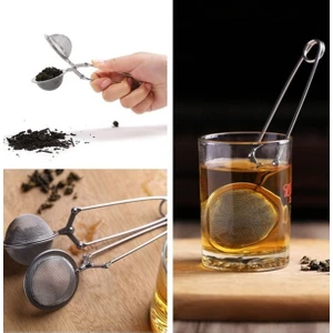 Çay Süzgeci Maşa Şeklinde Bitki Çayı Süzgeci Çay Demleme Süzgeci