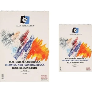 Alex Schoeller Resim Defteri 25 x 35 + 35 x 50 Spiralli 165 gr 2'li