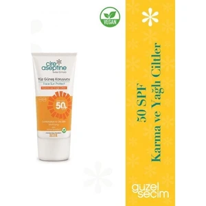 Cire Aseptine Yüz Güneş Koruyucu Karma ve Yağlı Ciltler 50 Spf 50 ml