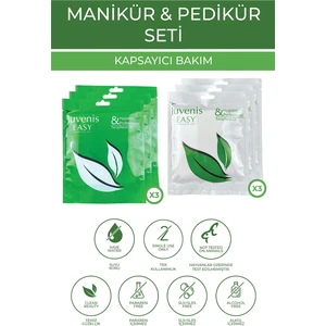 Kozmetik Manikür Seti ve Pedikür Seti Evde Tek Kullanımlık Kişiye Özel E Vitaminli 6'lı Tırnak Bakım Seti