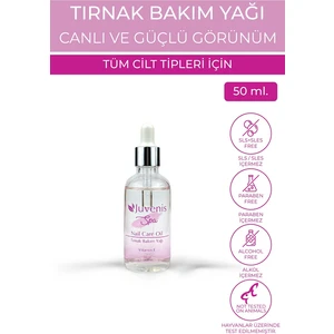 Kozmetik Tırnak Bakım Yağı E Vitamini Içeren ve Nemlendirici Spa Etkili Tırnak Bakım Yağı 50ML