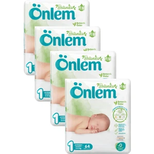 Botanika Bebek Bezi Yenidoğan Newborn 2-5 kg 1 Numara 4 x 64 Adet