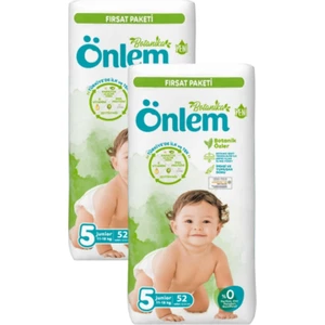 Botanika Bebek Bezi Fırsat Paketi Junior 11-18 kg 5 Beden 2 x 52 Adet
