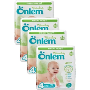 Botanika Bebek Bezi Fırsat Paketi Maxi 7-14 kg 4 Beden 4 x 72 Adet
