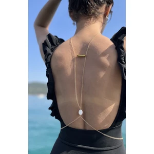 Inci Detay Sırt Zinciri - Vücut Zinciri / Body Chain / Vücut Aksesuarı
