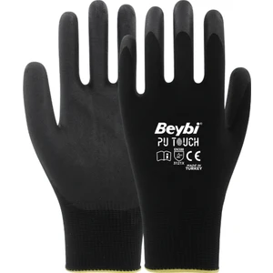 Pu Touch Poliüretan Polyester Iş Eldiveni 12 Çift