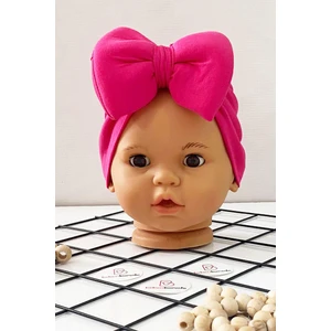 Kız Bebek Fiyonklu Bone 0-12 Ay