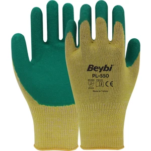 PL550 Polyester Örme Lateks Yeşil Iş Eldiveni 1 Çift