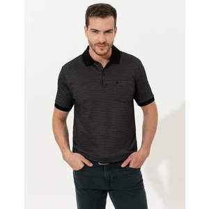 Pierre Cardin Erkek Siyah Regular Fit Polo Yaka Tişört 50250225-VR046