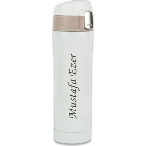 Sedef Silver Kişiye Özel Isim Yazılabilir Hediyelik Isimli  400 ml Paslanmaz Çelik Termos Bardak Mug Kahve Çay Ki