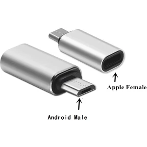 Micro USB Apple iPhone iPad Lightning Çevirici Dönüştürücü Aparat