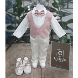 Calide Baby&Kids Erkek Bebek U Yaka-Papyonlu Mevlüt Takımı
