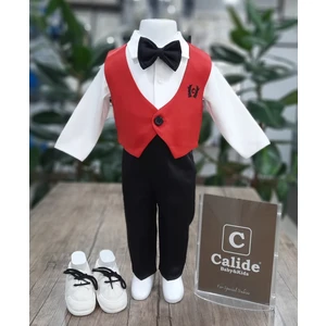 Calide Baby&Kids Erkek Bebek U Yaka-Papyonlu Mevlüt Takımı