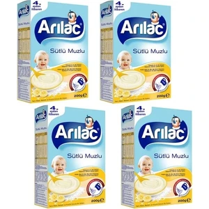 Sütlü Muzlu Bebek ve Küçük Çocuk Ek Gıdası 200 gr x 4 Adet