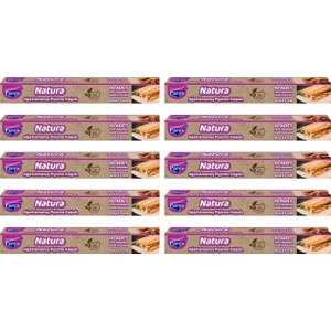 Natura 10 Adet Ağartılmamış Organik Hazır Kesilmiş Pişirme Kağıdı 10'lu