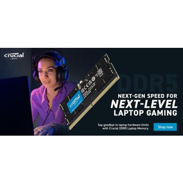 Crucial 16GB Kit (2X8GB) Ddr5 4800 Sodımm CL40 (16GBIT) Fiyatı
