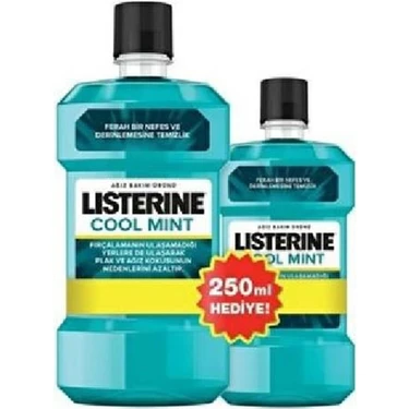 Listerine Cool Mint Ağız Suyu 500ML + 250