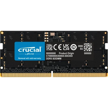 Crucial 16GB Ddr5 4800 Sodımm CL40 (16GBIT) CT16G48C40S5 Notebook Ram