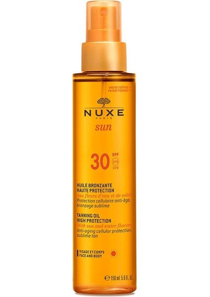 Huile Bronzante Haute Protection SPF30 150ML (NUX101)