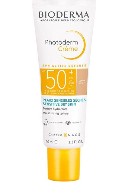 Photoderm Creme Spf 50+ Renkli Güneş Koruyucu Light 40 ml