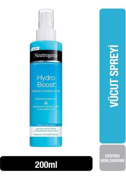 Hydro Boost Ekspress Nemlendirici Sprey, 200 ml