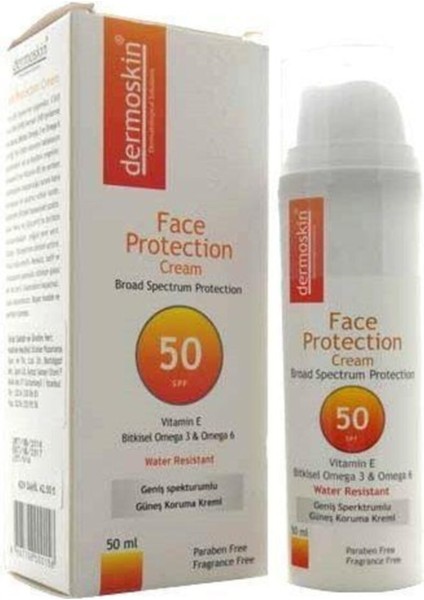 Face Protection Spf 50+ Güneş Koruyucu Krem 50ML Dermoskin