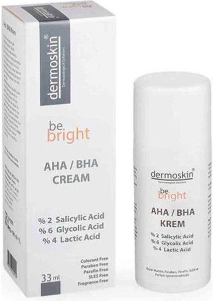 Be Bright Aha/bha Krem 33ML Dermoskin