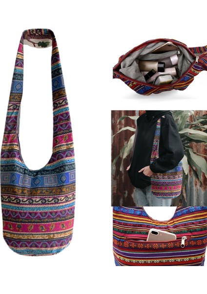 Hobo Sling Çantaları Cüzdanlar Messenger Crossbody Omuz Çantası Cep Macram (Yurt Dışından)