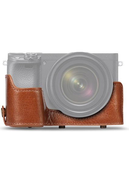Sony A6100, A6400 (18-135mm) Gerçek Deri Kamera Çantası
