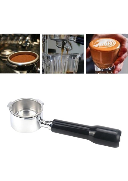 Espresso Kahve Makinesi Dipsiz Filtre Tutucu Portafilter 51mm Siyah Plastik Sapın Yerini Alır (Yurt Dışından)