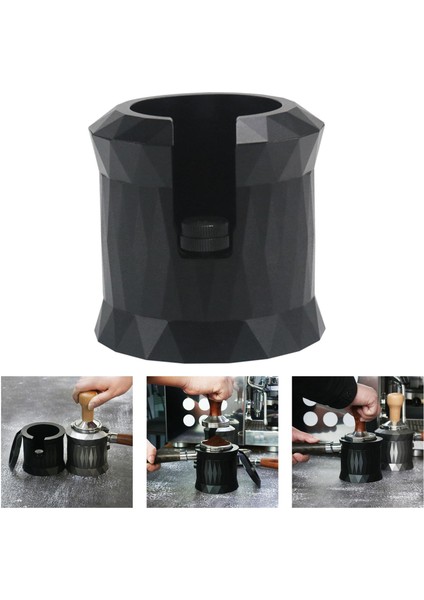 Portafilter Tutucu Raf Kahve Tapı Kurcalama Istasyonu Koltuk Barista Aracı Siyah (Yurt Dışından)