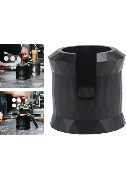 Portafilter Tutucu Raf Kahve Tapı Kurcalama Istasyonu Koltuk Barista Aracı Siyah (Yurt Dışından)