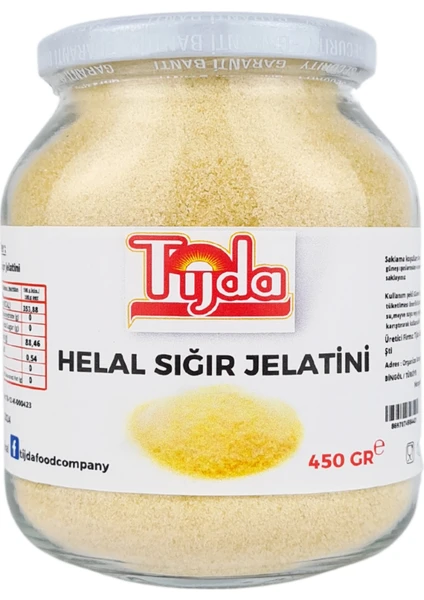 Toz Sığır Jelatin Helal Sertifikalı 450 gr