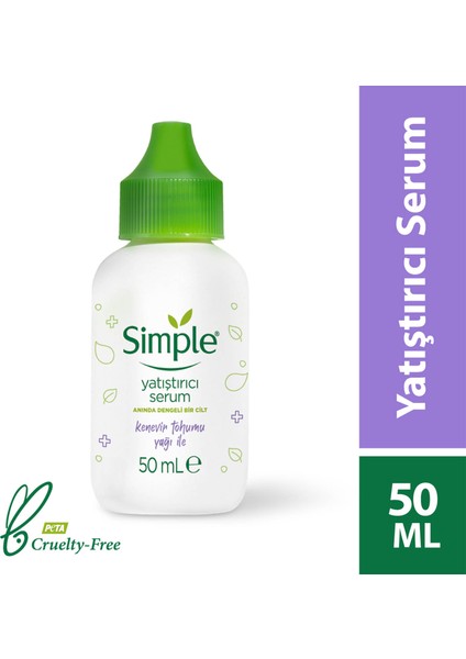 Yatıştırıcı Serum Kenevir Tohumu Yağı İle Anında Dengeli Bir Cilt 50 ml