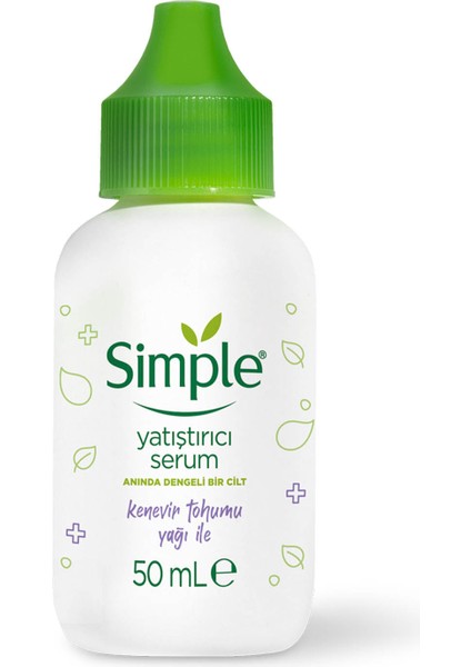 Yatıştırıcı Serum Kenevir Tohumu Yağı İle Anında Dengeli Bir Cilt 50 ml