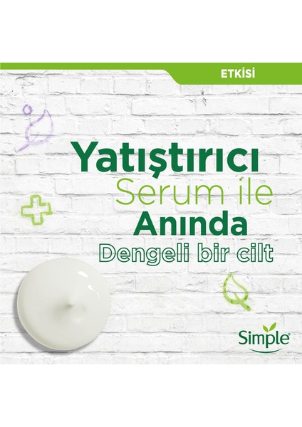 Yatıştırıcı Serum Kenevir Tohumu Yağı İle Anında Dengeli Bir Cilt 50 ml