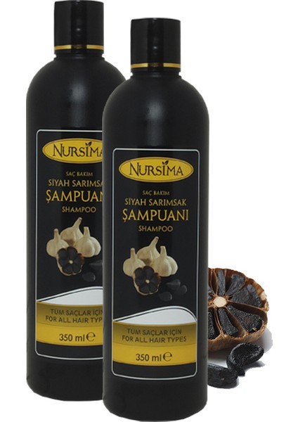 Bitki Özlü Siyah Sarımsak Şampuanı 350 Ml, 2' Li